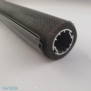 Csőre tekert háló (bordás cső)