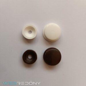 Hagyományos Tükörgomb fehér és barna