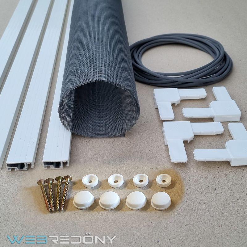 Alumínium keretes 10x25 Fix Szúnyogháló szettben Alumínium keretes 10x25 Fix Szúnyogháló szettben