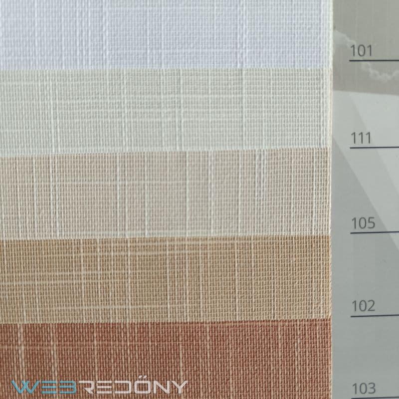 SHANTUNG Szalagfüggöny - színskála SHANTUNG Szalagfüggöny - színskála