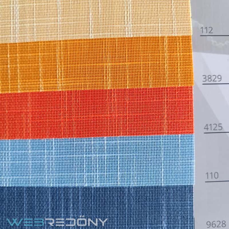 SHANTUNG Szalagfüggöny - színskála SHANTUNG Szalagfüggöny - színskála